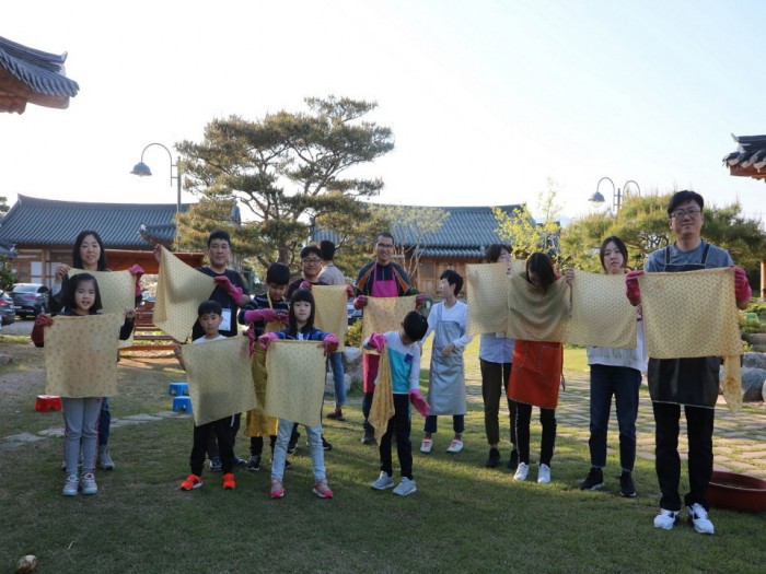  담양 두리농원 천연염색만들기 체험모습