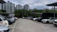 무료 공영주차장 전경